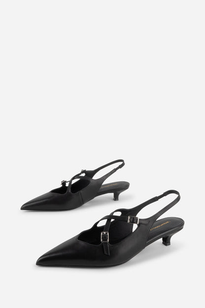 Intentionally Blank JAX SLINGBACK KITTEN HEEL