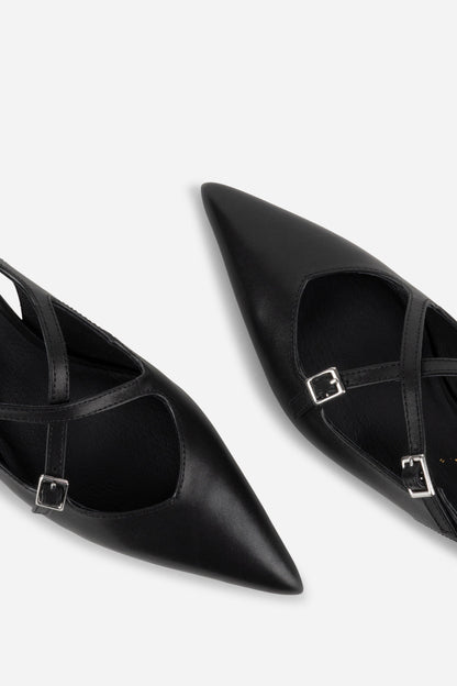 Intentionally Blank JAX SLINGBACK KITTEN HEEL