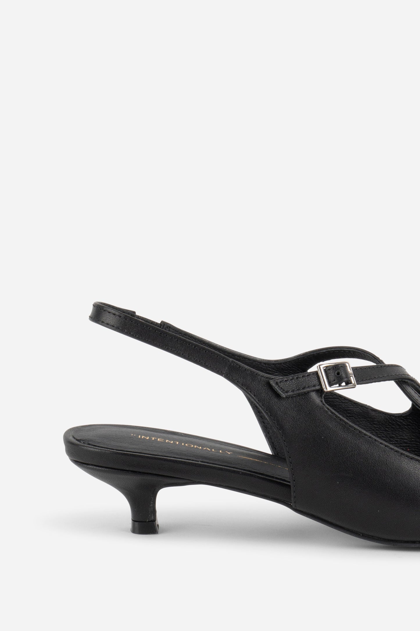 Intentionally Blank JAX SLINGBACK KITTEN HEEL