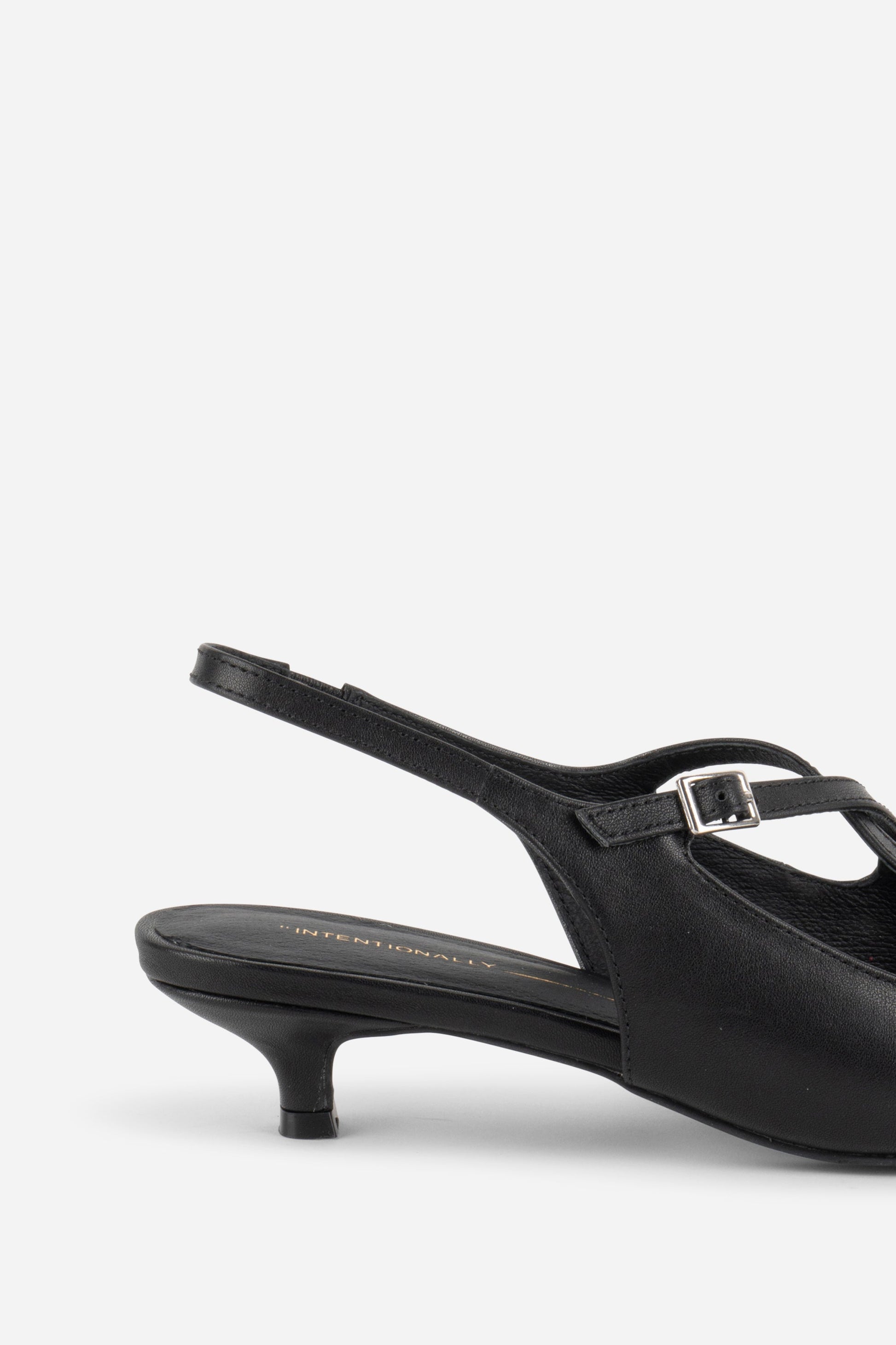 Intentionally Blank JAX SLINGBACK KITTEN HEEL