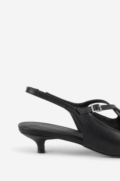 Intentionally Blank JAX SLINGBACK KITTEN HEEL