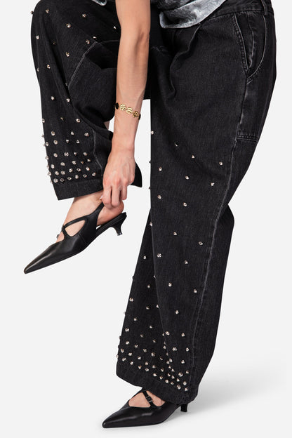 Intentionally Blank JAX SLINGBACK KITTEN HEEL