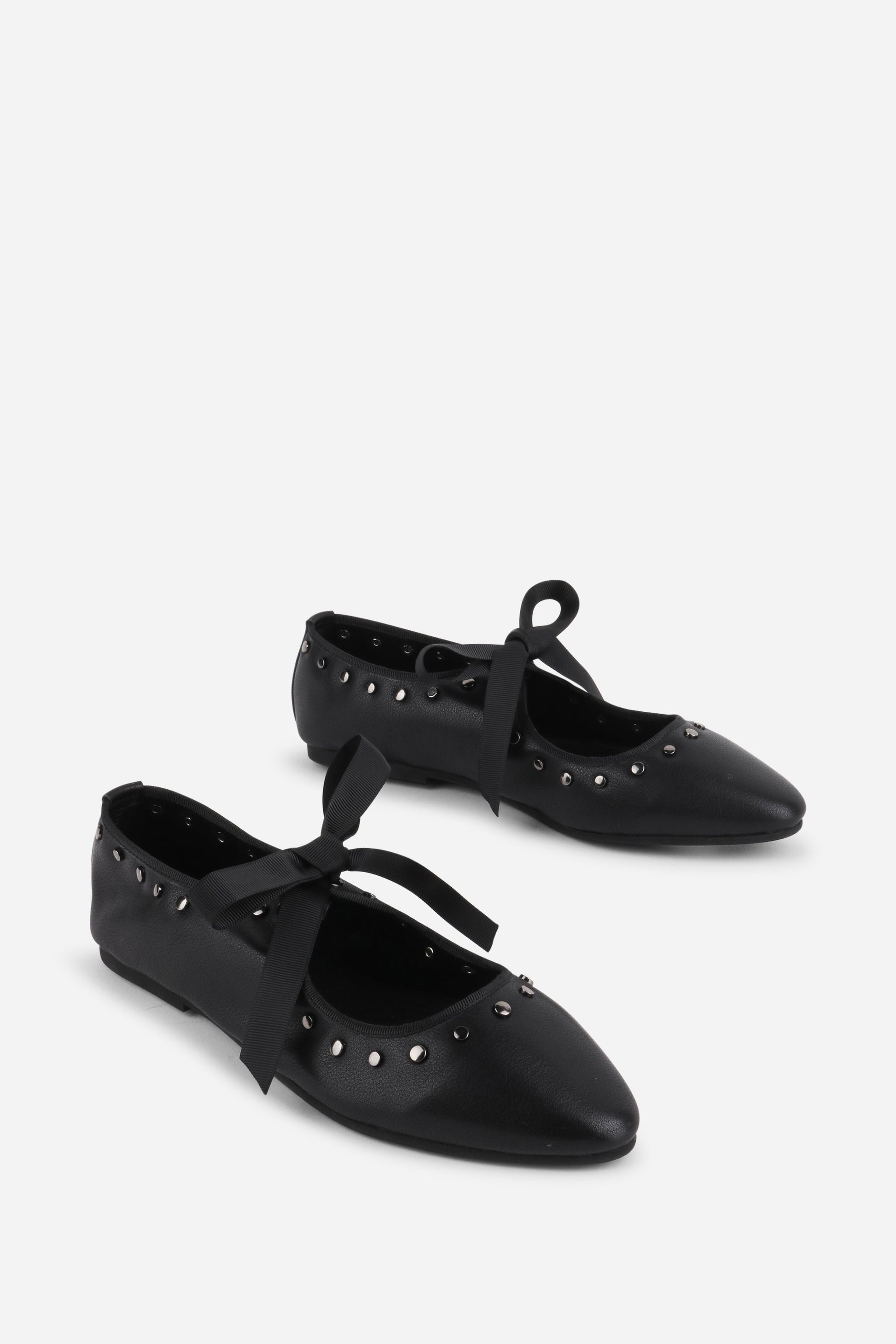 Intentionally Blank PEAK LEATHER BALLET FLAT