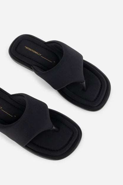 Intentionally Blank SEOUL VEGAN NEOPRENE THONG SANDAL