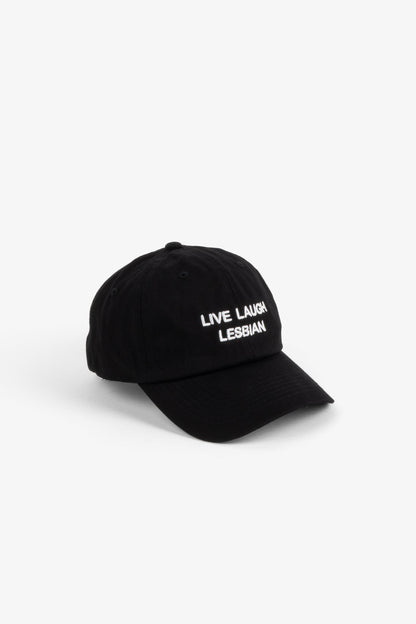 Intentionally Blank LIVE LAUGH LESBIAN DAD CAP