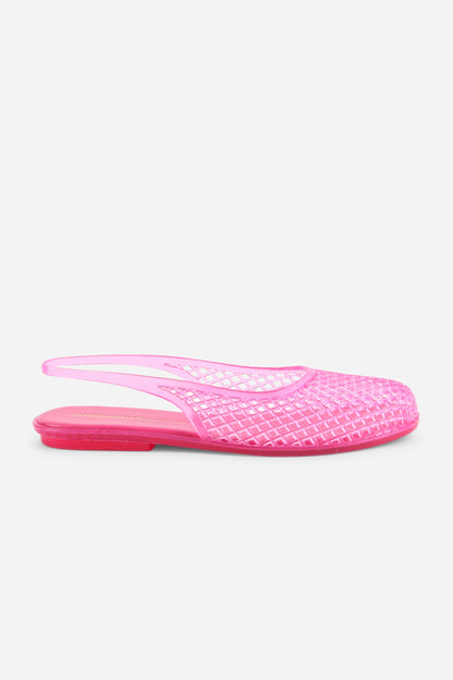 Intentionally Blank NESSA JELLY SLINGBACK BALLET FLAT