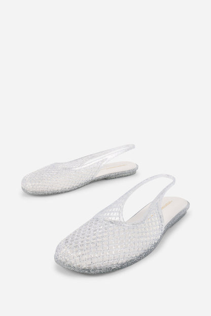 Intentionally Blank NESSA JELLY SLINGBACK BALLET FLAT