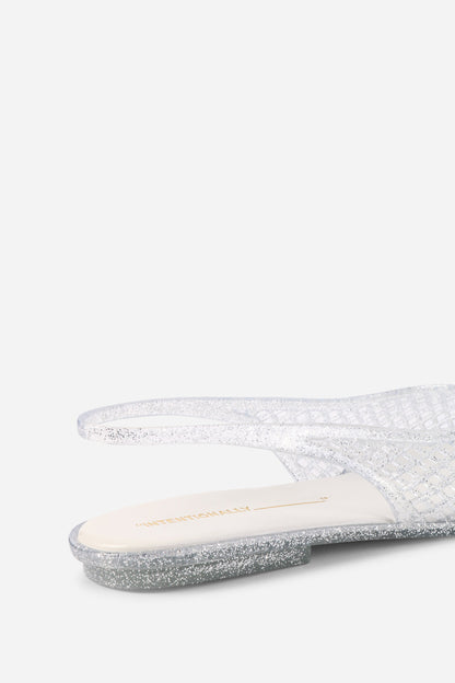 Intentionally Blank NESSA JELLY SLINGBACK BALLET FLAT