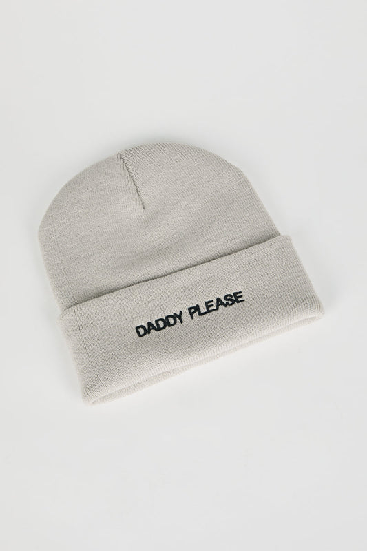Intentionally Blank DADDY PLEASE Knit Beanie