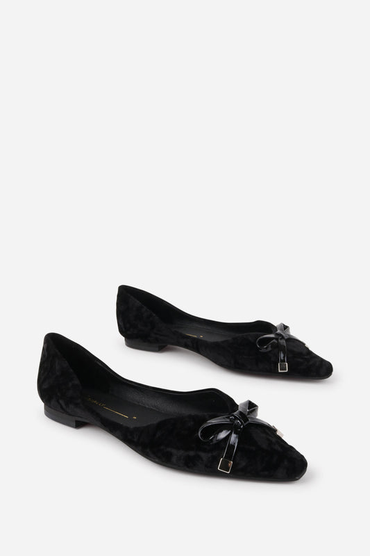 Intentionally Blank CECILIA VELVET BALLET FLAT