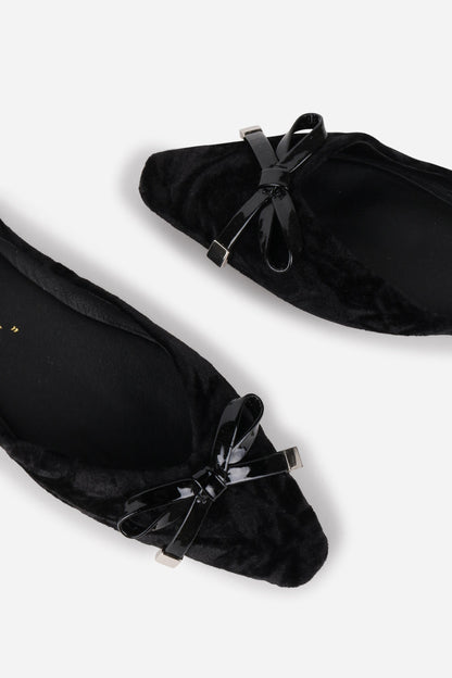 Intentionally Blank CECILIA VELVET BALLET FLAT