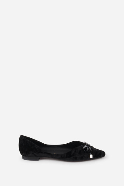 Intentionally Blank CECILIA VELVET BALLET FLAT