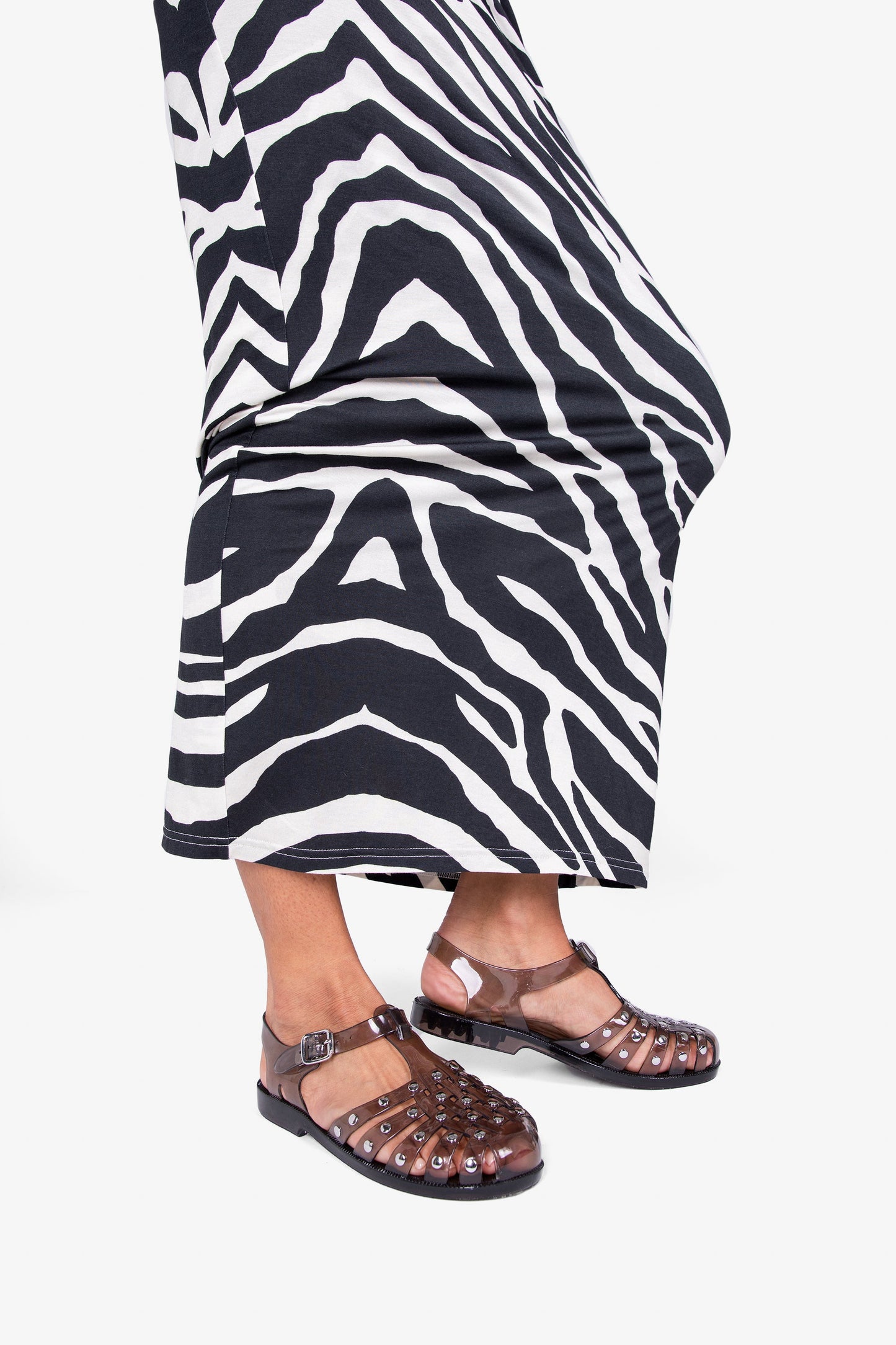 Intentionally Blank ELLERY STUDDED JELLY FISHERMAN SANDAL