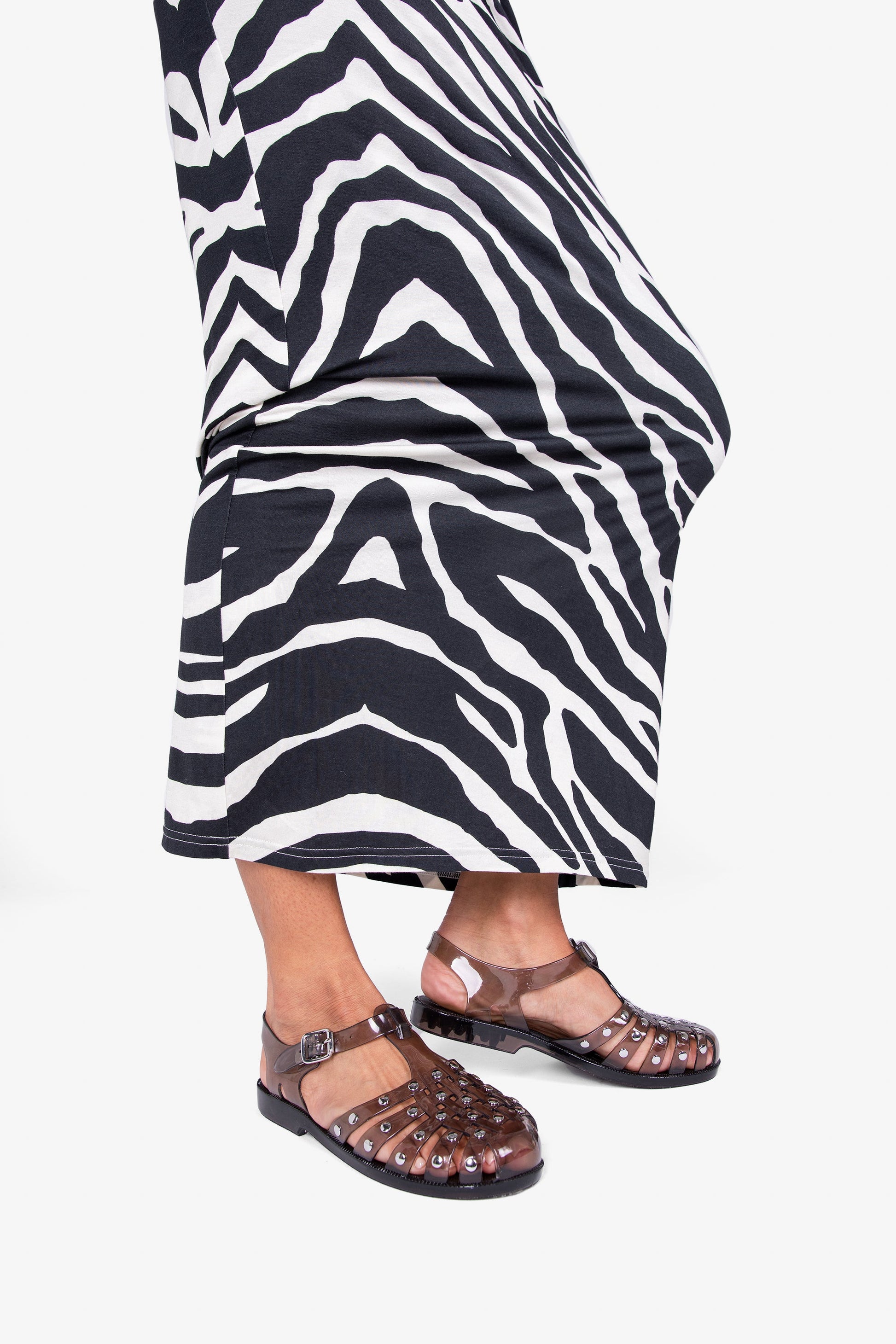 Intentionally Blank ELLERY STUDDED JELLY FISHERMAN SANDAL
