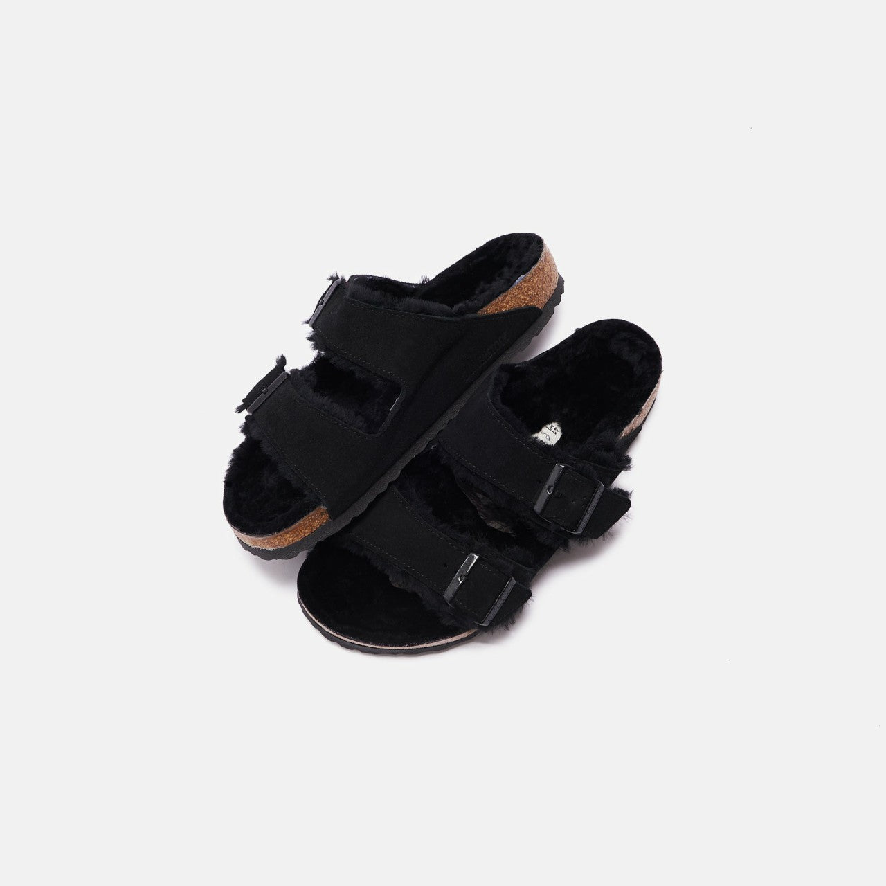 Men Kith Birkenstock Arizona Shearling - Black