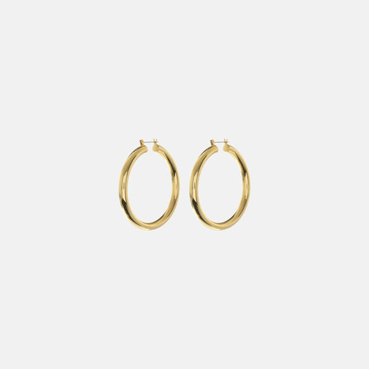 Women Kith Luv AJ Amalfi Tube Hoop Earrings - Gold