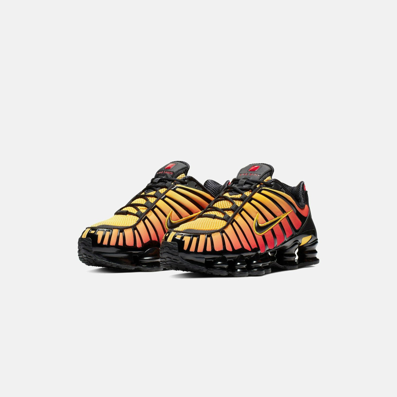 Men Kith Nike Shox TL - Black / Black Amarillo / University Red