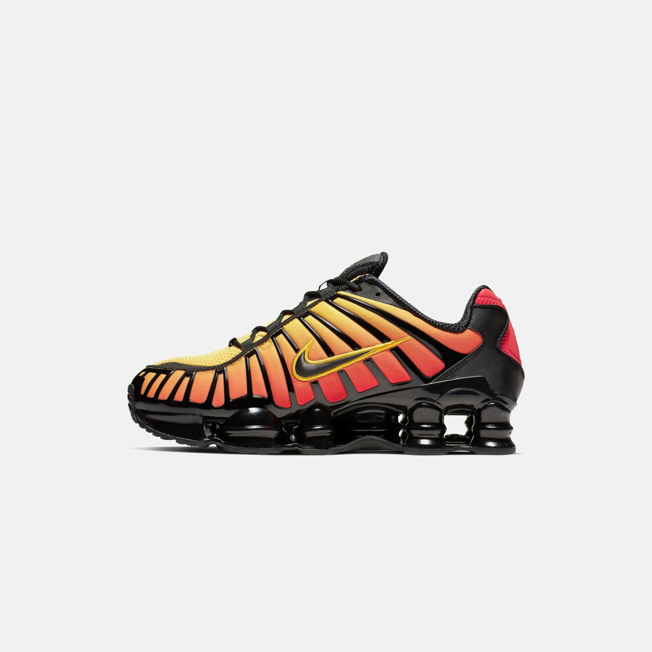 Men Kith Nike Shox TL - Black / Black Amarillo / University Red