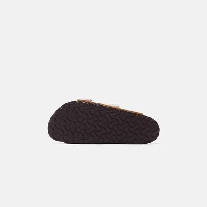 Men Kith Birkenstock Arizona Shearling - Mink / Natural