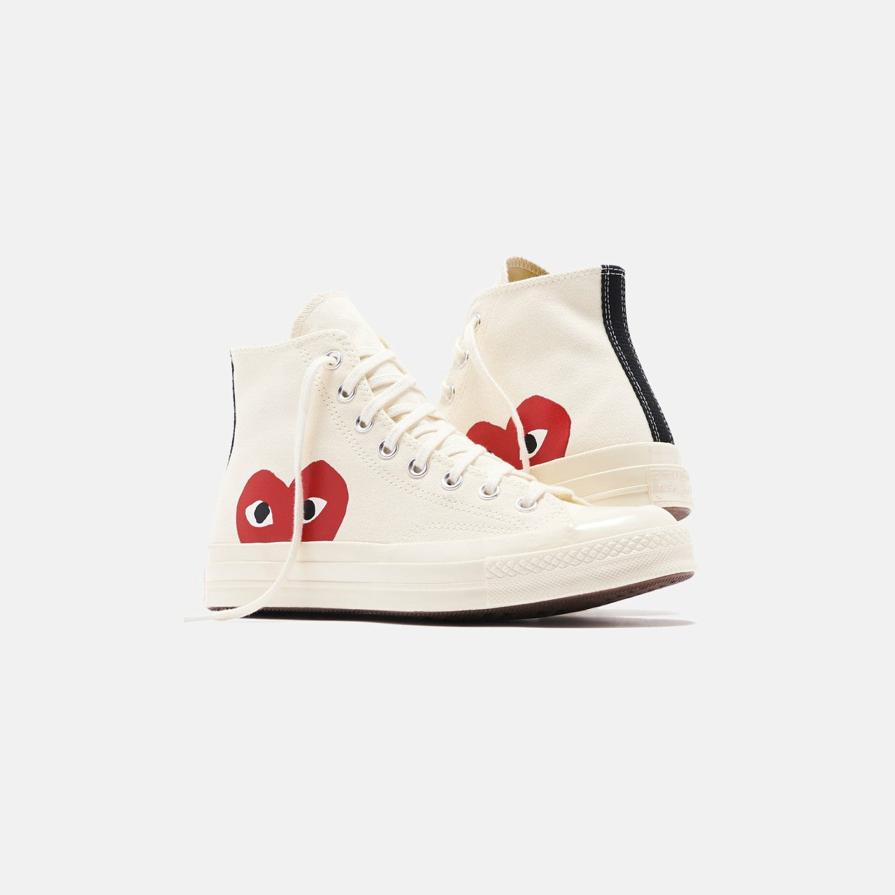 Men|Women Kith Converse x Comme des Garçons CDG Play Chuck Taylor High - Beige