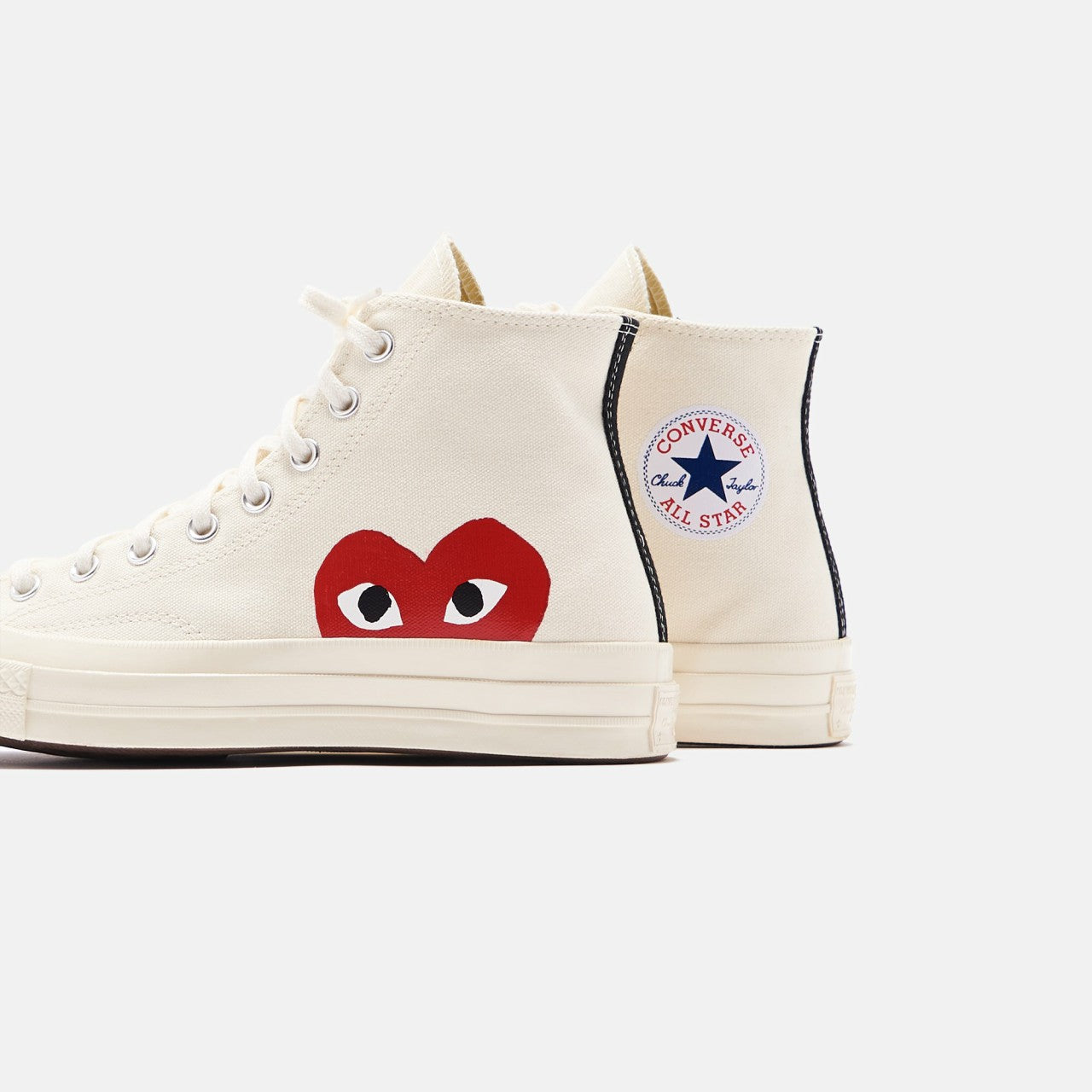 Men|Women Kith Converse x Comme des Garçons CDG Play Chuck Taylor High - Beige