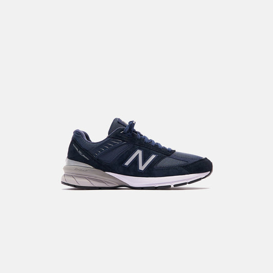 Men Kith New Balance Made in USA 990 V5 - Navy / Silver