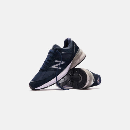 Men Kith New Balance Made in USA 990 V5 - Navy / Silver