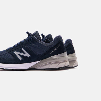Men Kith New Balance Made in USA 990 V5 - Navy / Silver