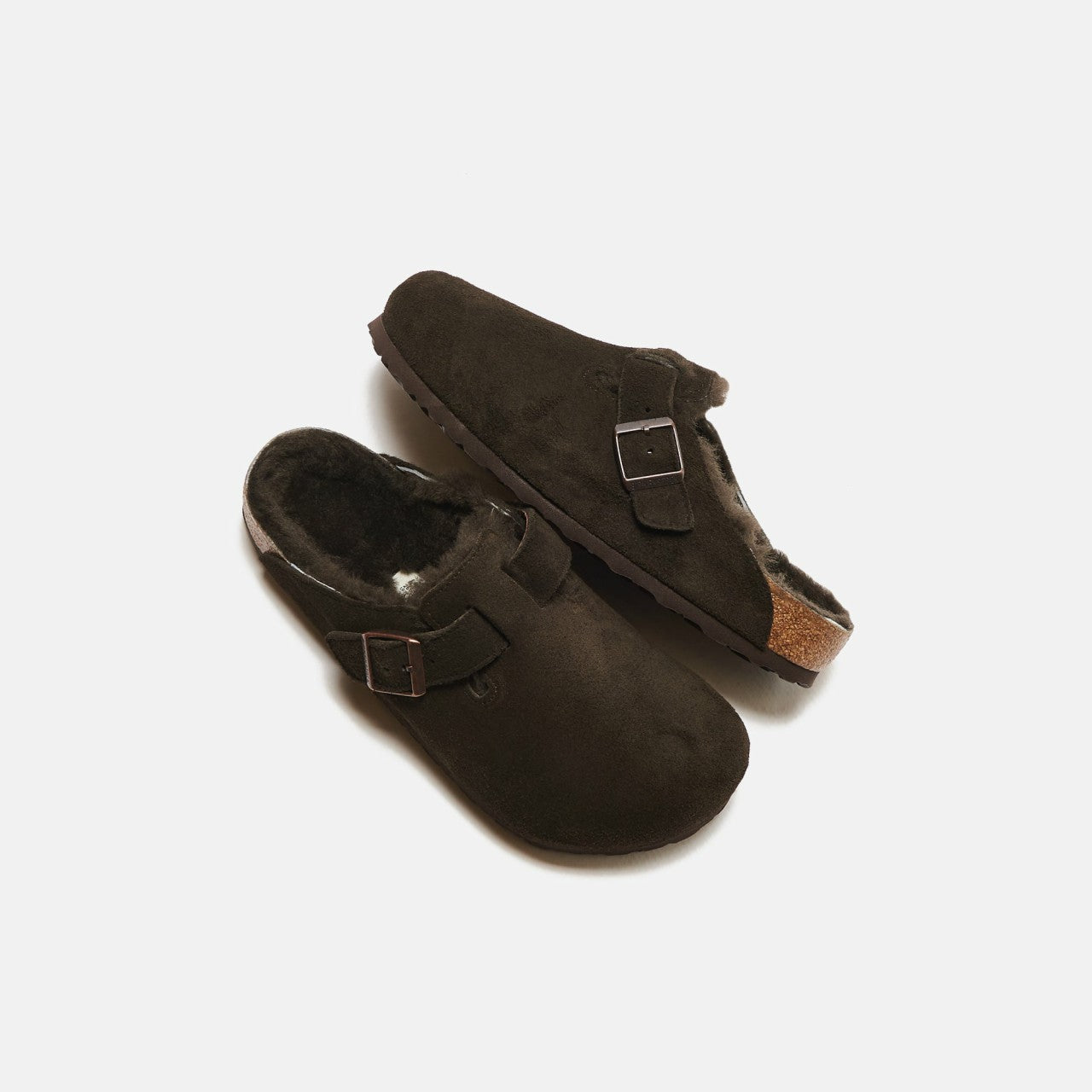 Men Kith Birkenstock Boston Shearling - Mocha