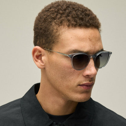 Men Kith Kith for Modo Georgica Sunglasses - Grey Crystal / Silver / Clear
