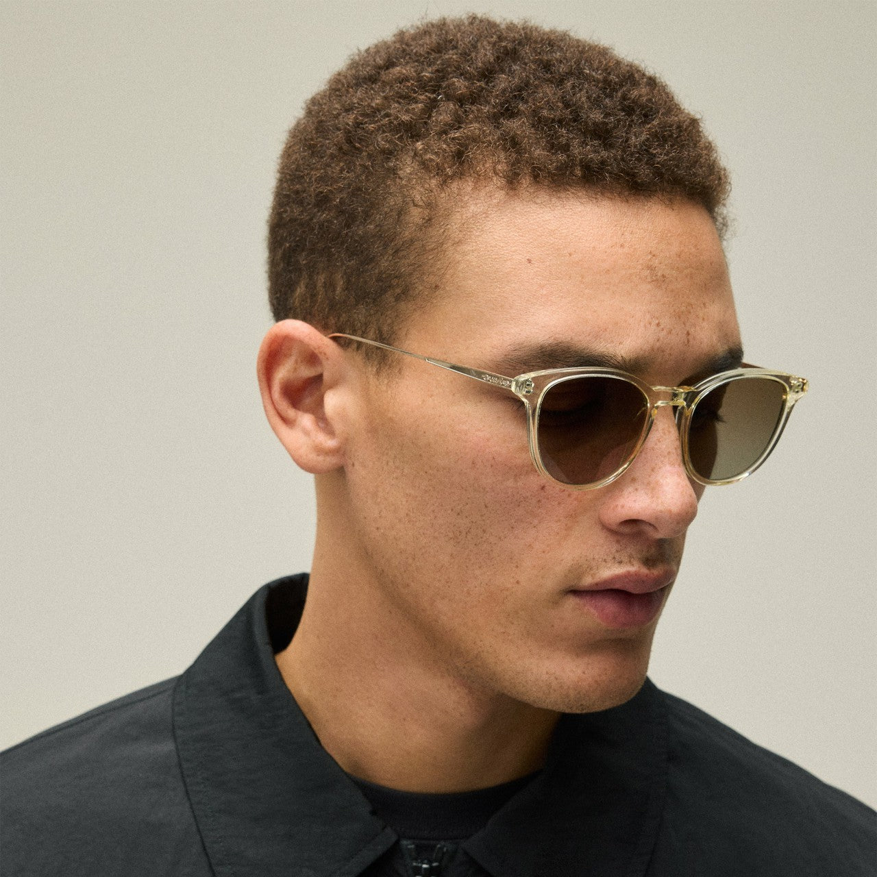 Men Kith Kith for Modo Georgica Sunglasses - Crystal / Gold / Clear