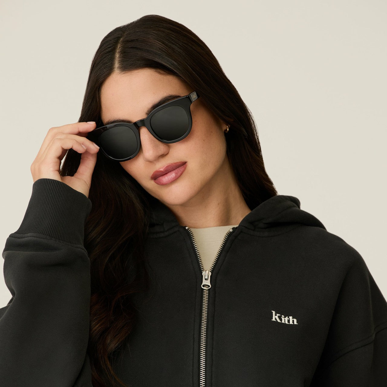Women Kith Kith Women Ari Black Sunglasses - Black