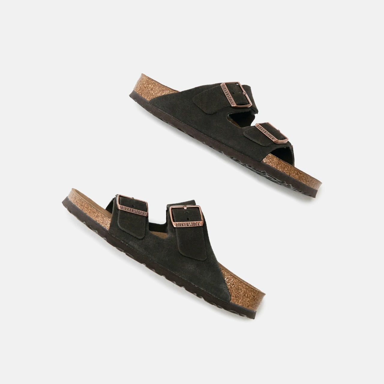 Women Kith Birkenstock WMNS Arizona Soft Footbed Suede Sandals - Mocha