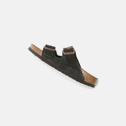 Women Kith Birkenstock WMNS Arizona Soft Footbed Suede Sandals - Mocha
