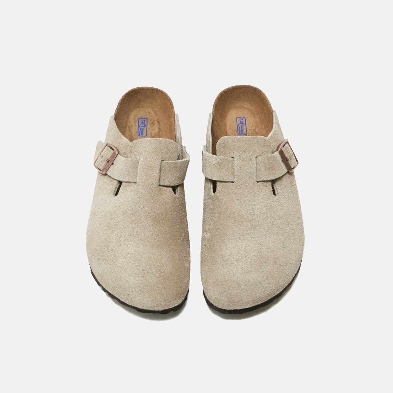 Women Kith Birkenstock WMNS Boston Soft Footbed Suede - Taupe