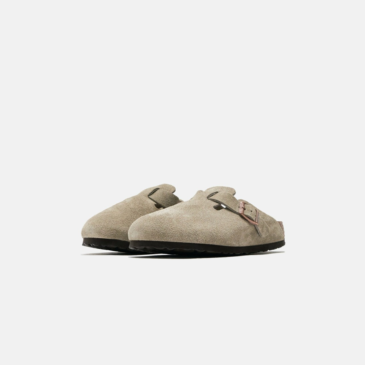 Women Kith Birkenstock WMNS Boston Soft Footbed Suede - Taupe