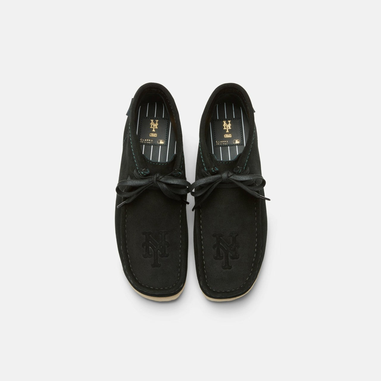 Men|Women Kith Kith & Clarks for New York Mets Wallabee Boot - Dark Green Suede