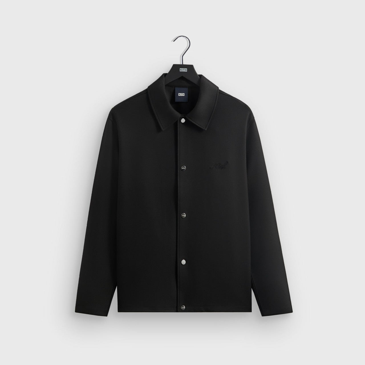 Men Kith Kith Double Weave Coaches Jacket - Black