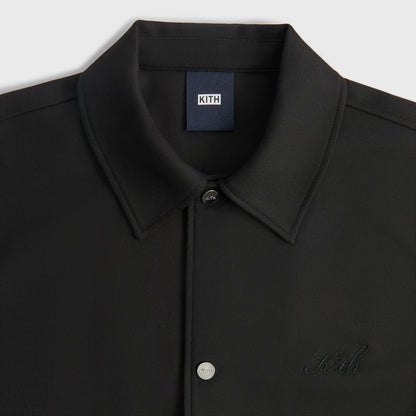 Men Kith Kith Double Weave Coaches Jacket - Black