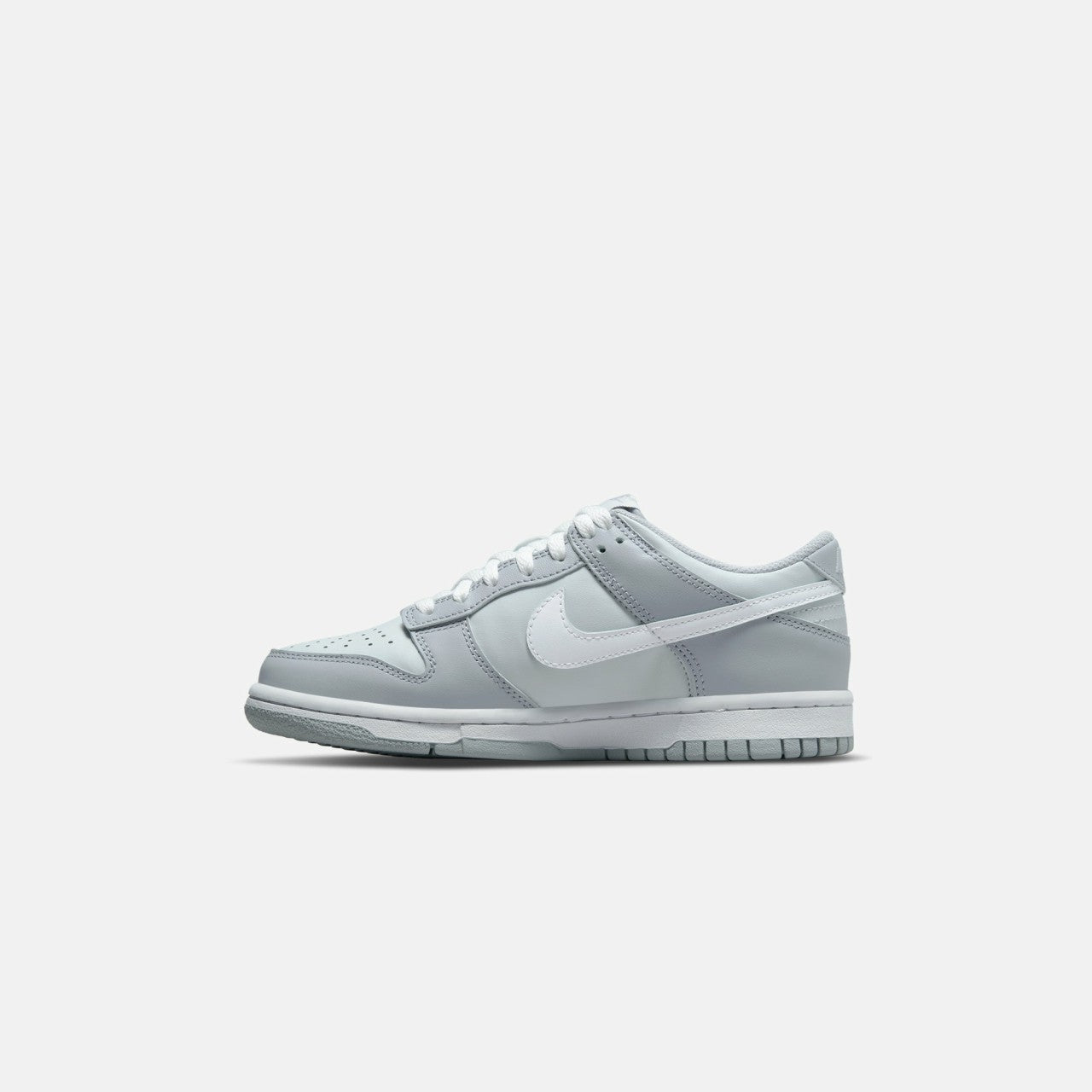 Kids Kith Nike GS Dunk Low - Pure Platinum / White / Wolf Grey