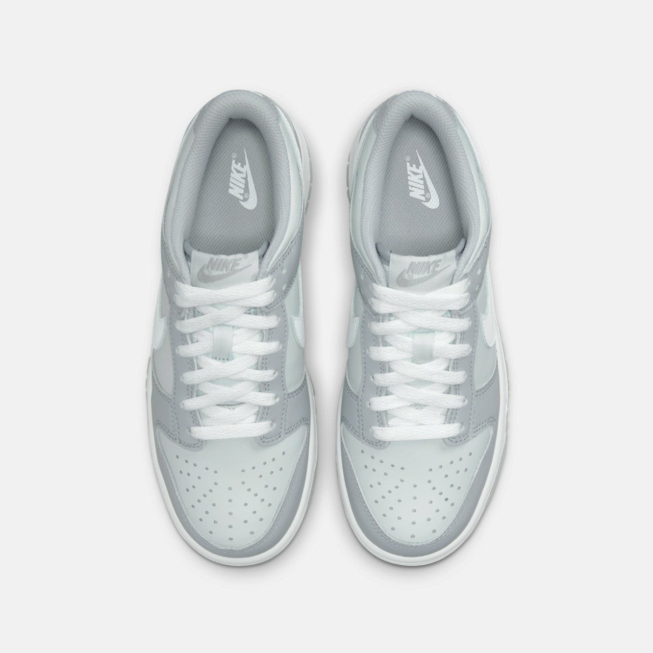 Kids Kith Nike GS Dunk Low - Pure Platinum / White / Wolf Grey