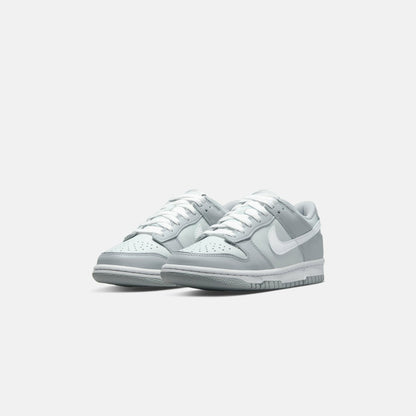 Kids Kith Nike GS Dunk Low - Pure Platinum / White / Wolf Grey