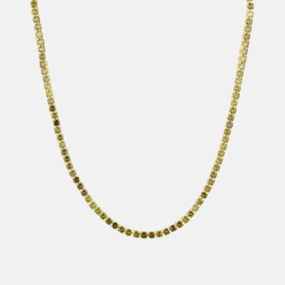 Women Kith Crystal Haze Serena Necklace - Olive