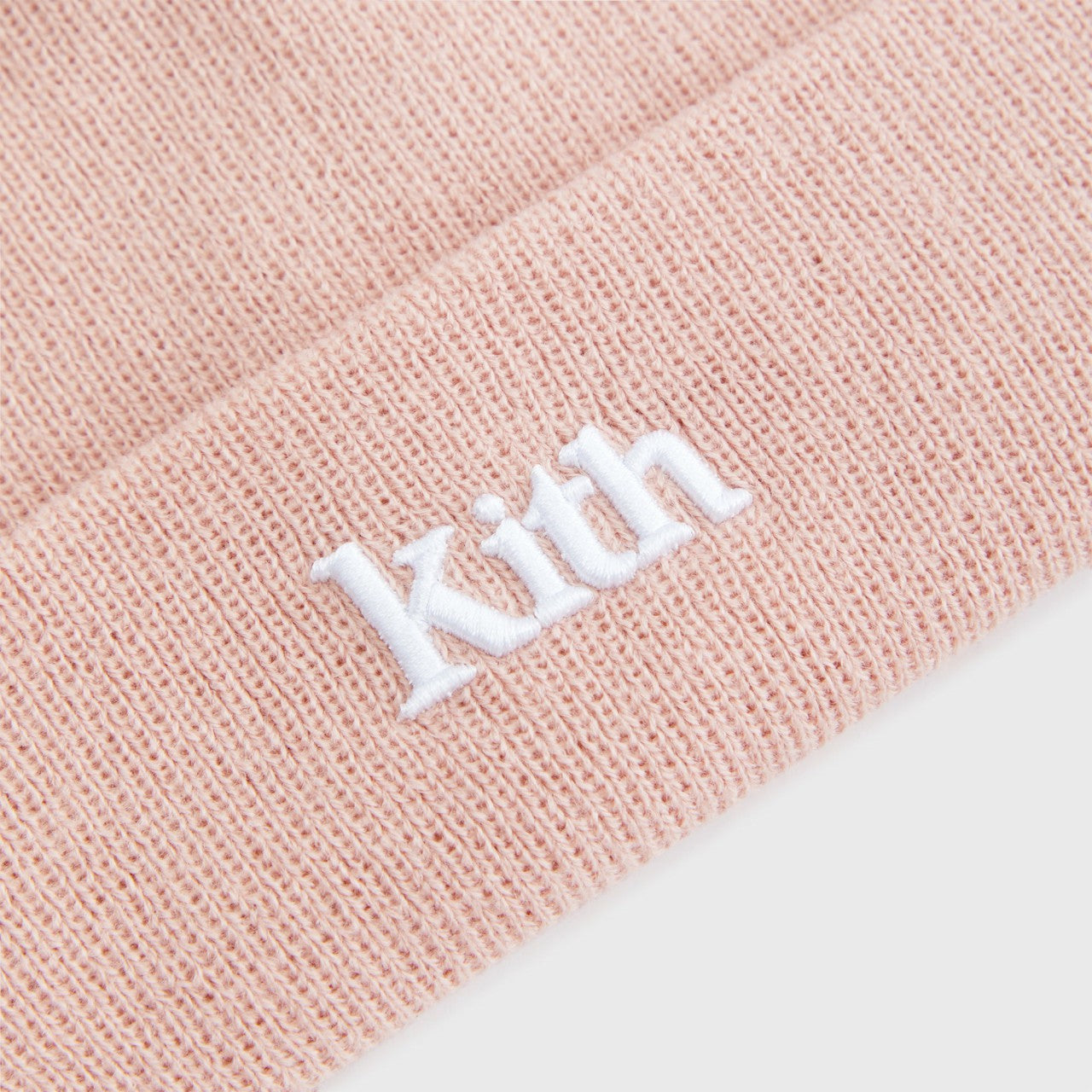 Kids Kith Kith Kids Classic Serif Logo Beanie - Rose