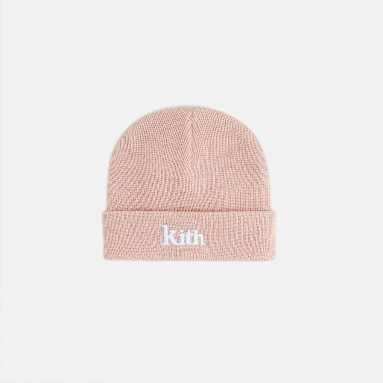 Kids Kith Kith Baby Classic Serif Logo Beanie - Rose