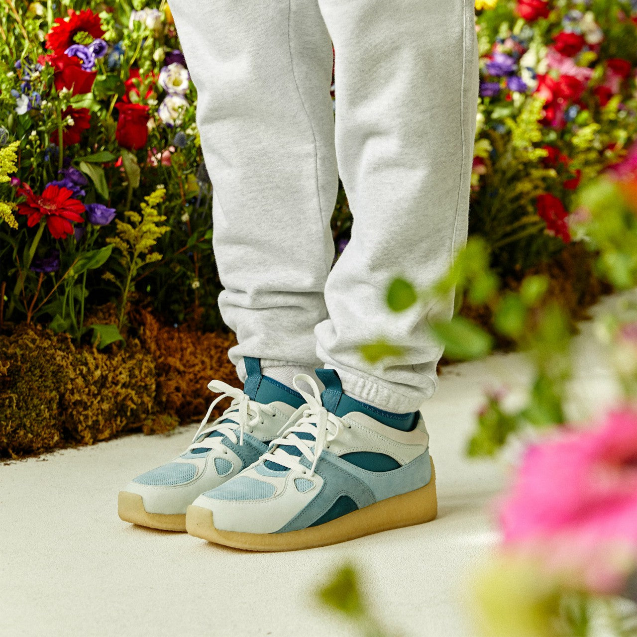 Men|Women Kith Ronnie Fieg for Clarks Breacon - Blue Combi