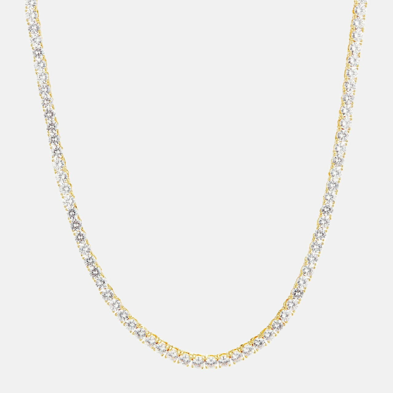 Women Kith Crystal Haze Serena Necklace Clear - Gold