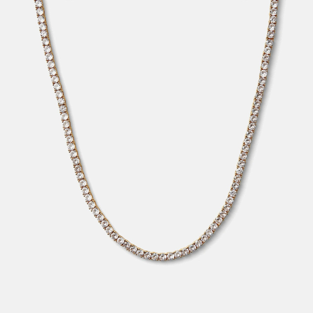 Women Kith Crystal Haze Serena Necklace Clear - Gold