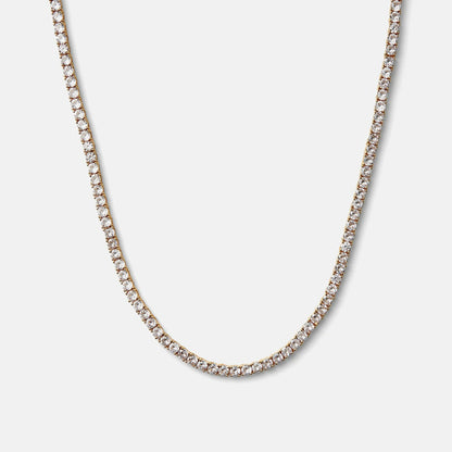 Women Kith Crystal Haze Serena Necklace Clear - Gold