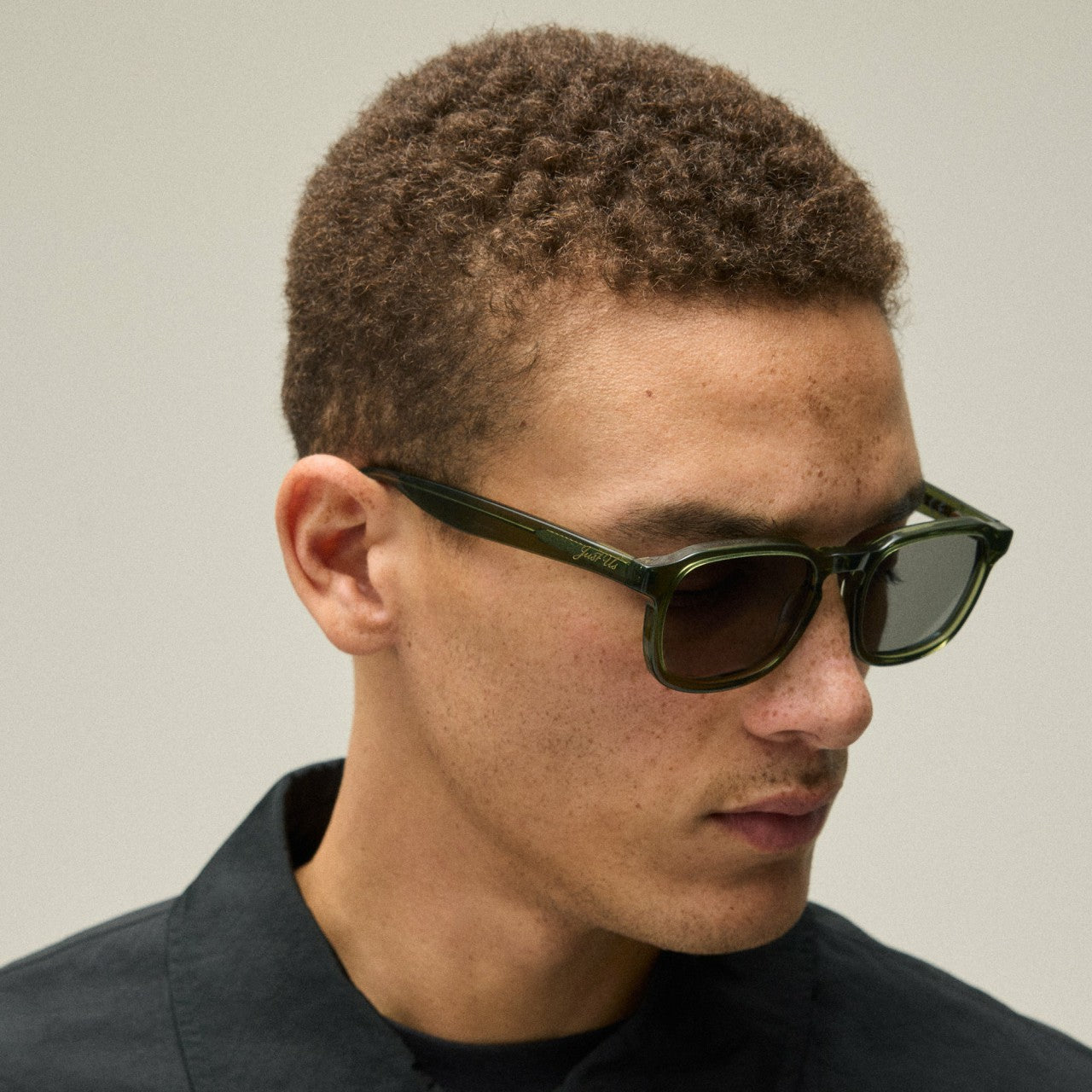 Men Kith Kith Napeague Sunglasses - Green Crystal / Grey